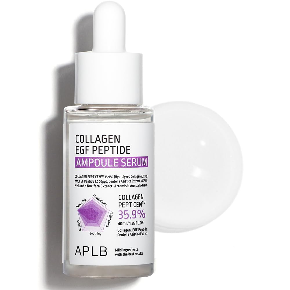 APLB Collagen EGF ampoule bottle demonstrates premium elasticity care for smoother skin.