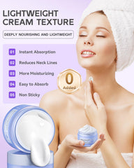 APLEFBE Neck Firming Cream texture spreading evenly on skin
