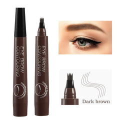 Apooliy eyebrow pen applied to brows for natural definition.
