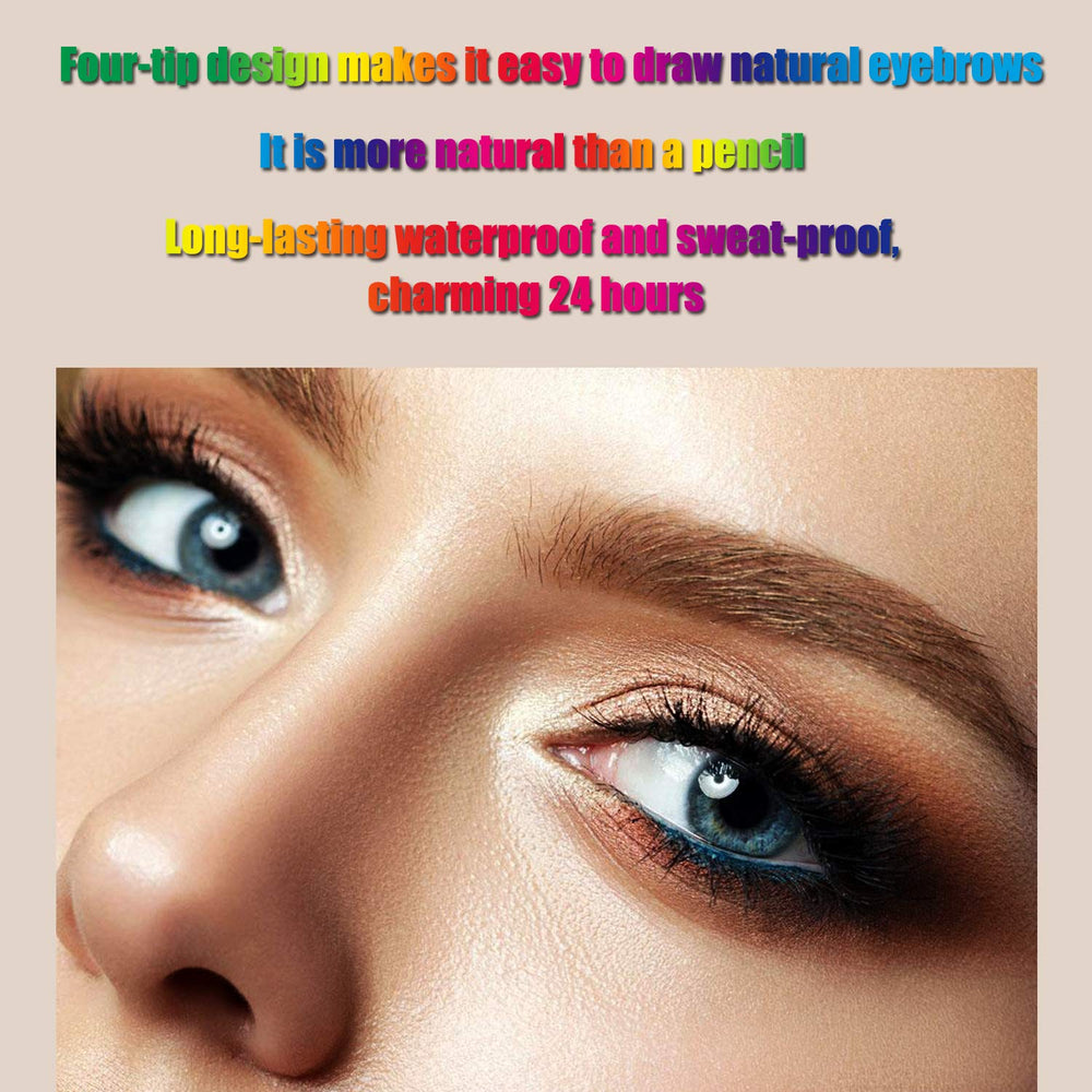 Apooliy liquid eyebrow pen cap storage to extend life.