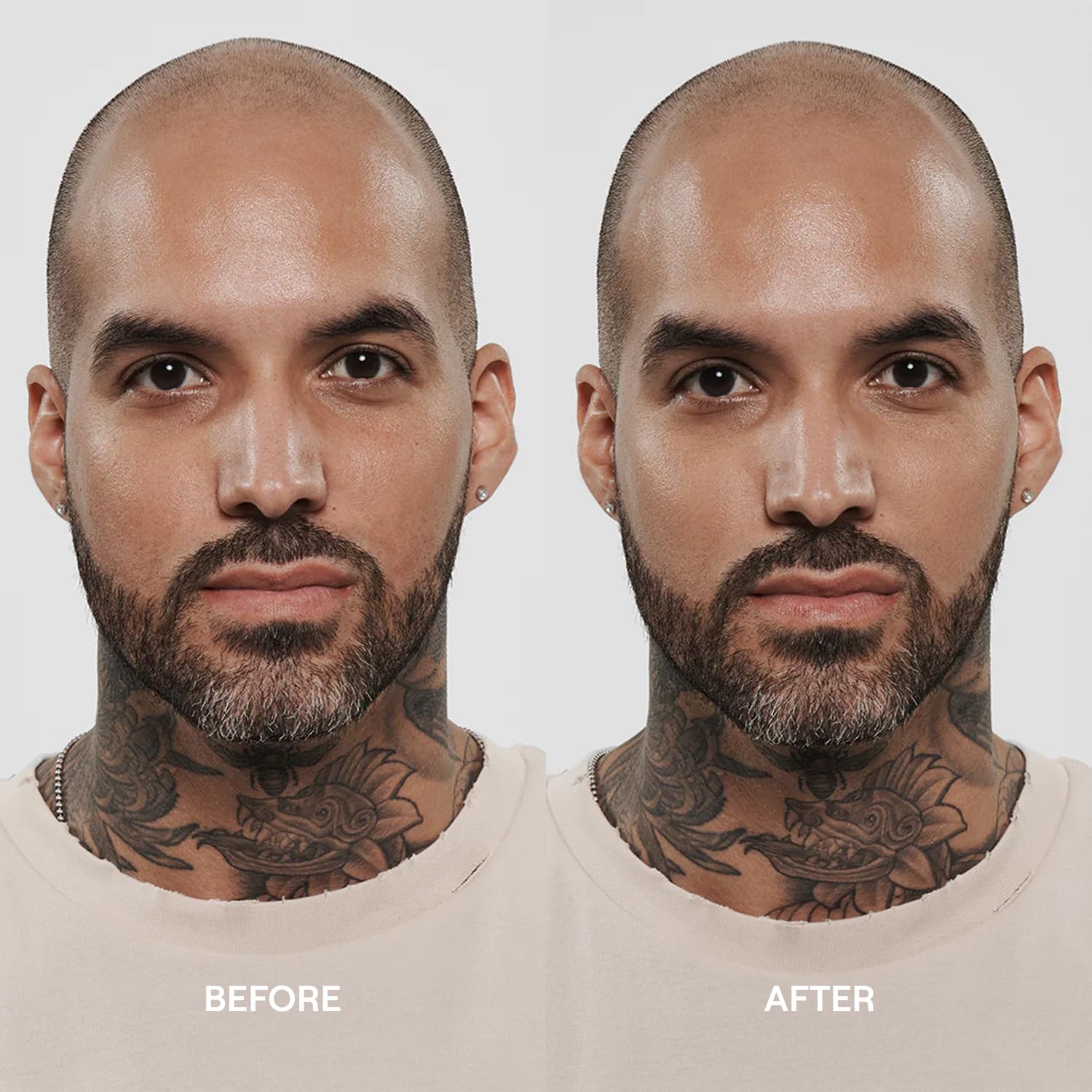 APOSTLE Reclaim tinted moisturizer matte finish swatch on jawline reduces redness