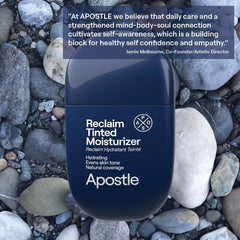 APOSTLE Reclaim packaging close-up with Blue Mountain Complex label.