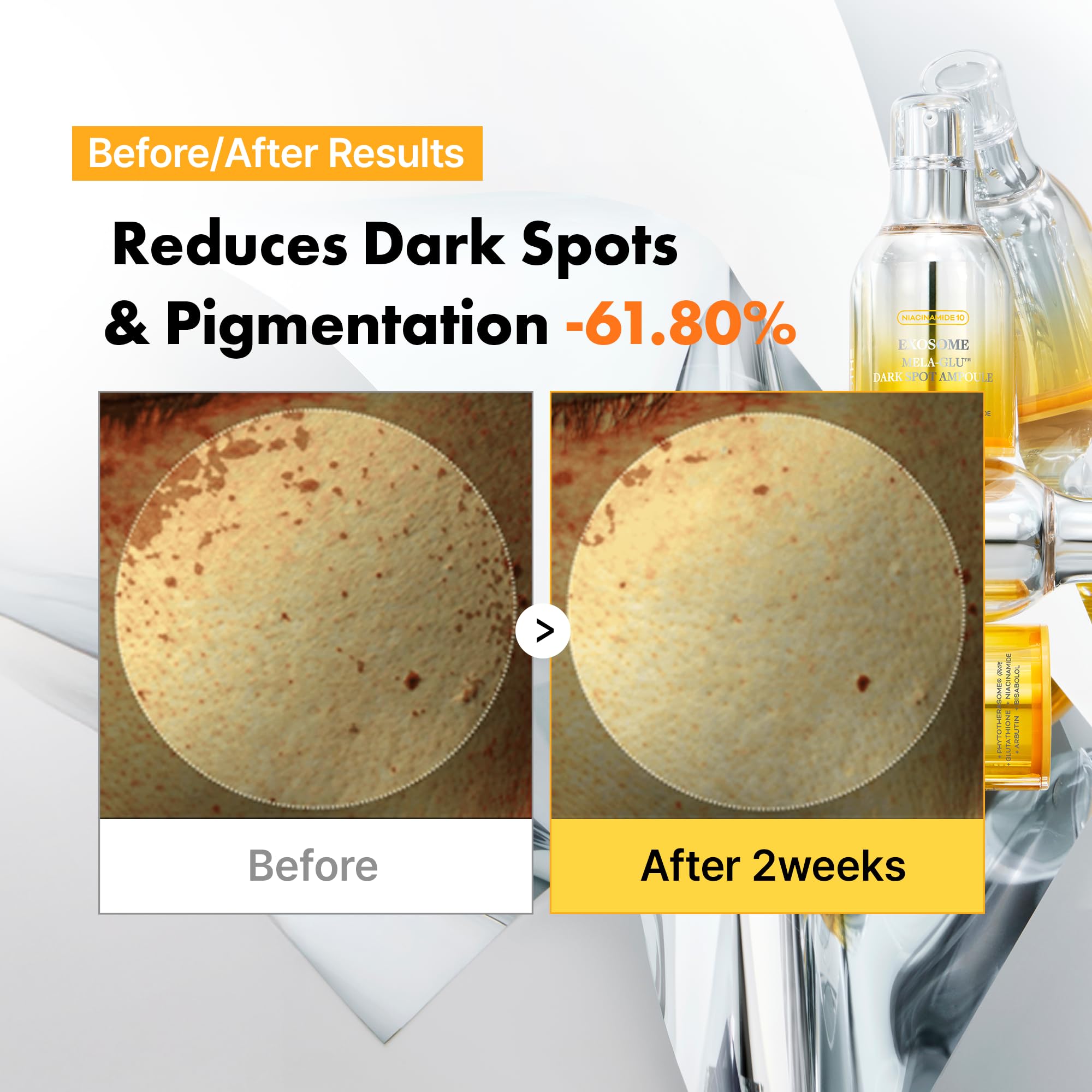 APOTHE Exosome Mela-Glu application single-drop demonstrating precise dosing