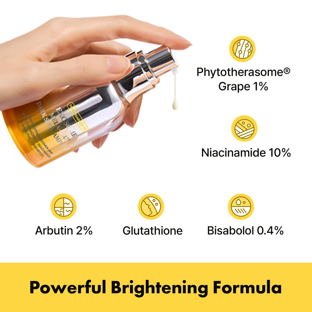 APOTHE Exosome Mela-Glu glow swatch suggesting radiant skin tone