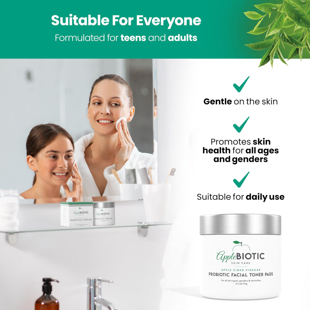 After use, AppleBiotic toner leaves refreshed, hydrated skin.