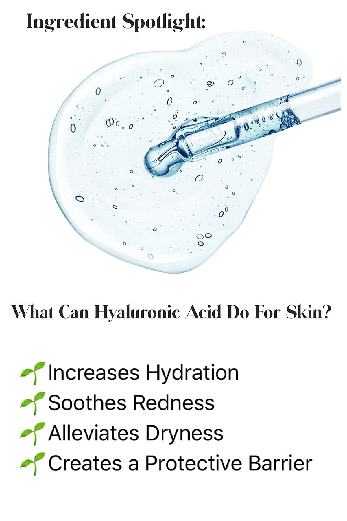AppleBiotic Hyaluronic Acid 5 percent focus highlights intense moisture.