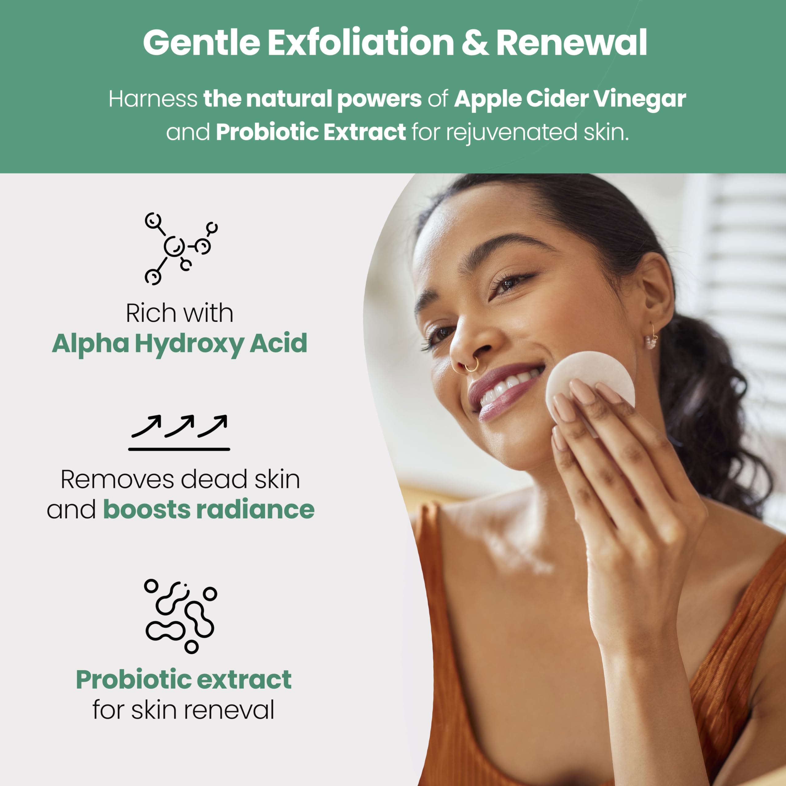 AppleBiotic ingredients include aloe vera and green tea for soothing hydration.