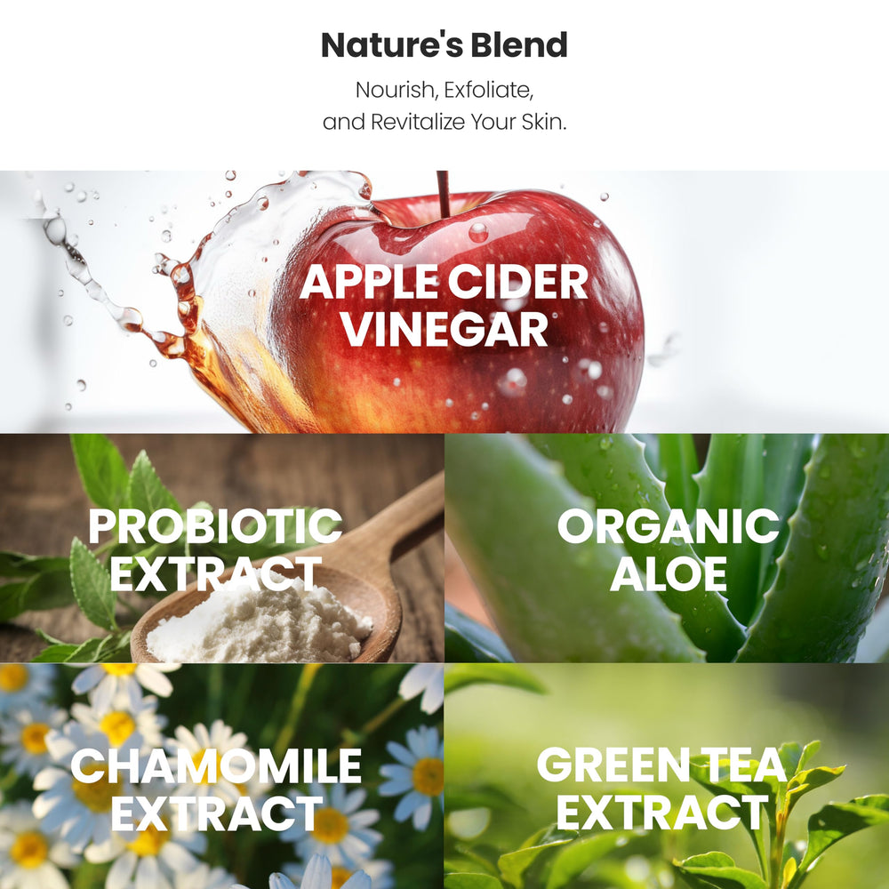 Applying AppleBiotic toner pad to the face for cleansing.