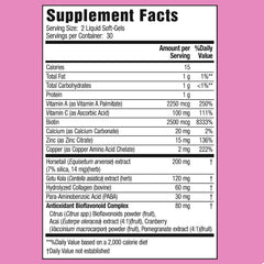 Applied Nutrition Longer Stronger Hair & Nails bottle back label shows ingredients and recommended use.