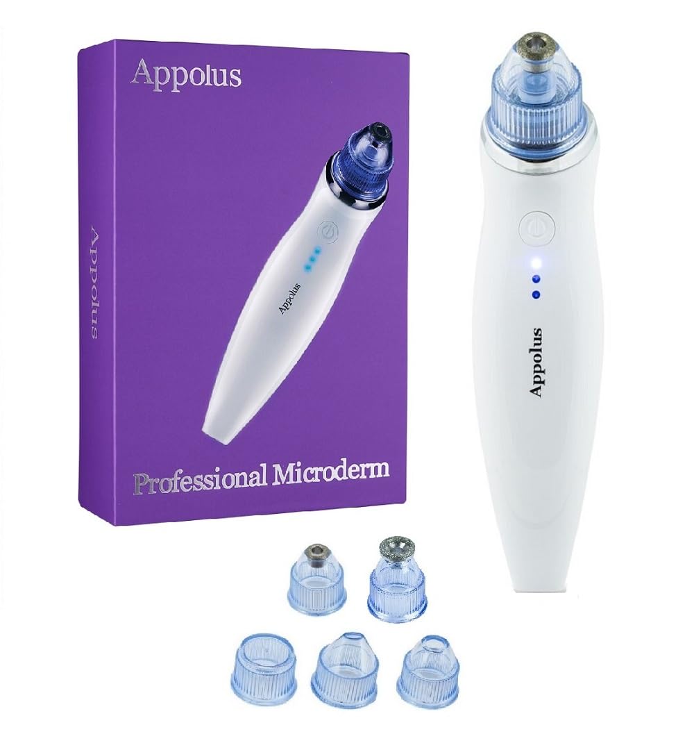 Appolus Microdermabrasion Face Diamond-Tip for pores and texture