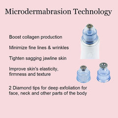 Appolus vacuum heads for gentle suction and pore cleansing.
