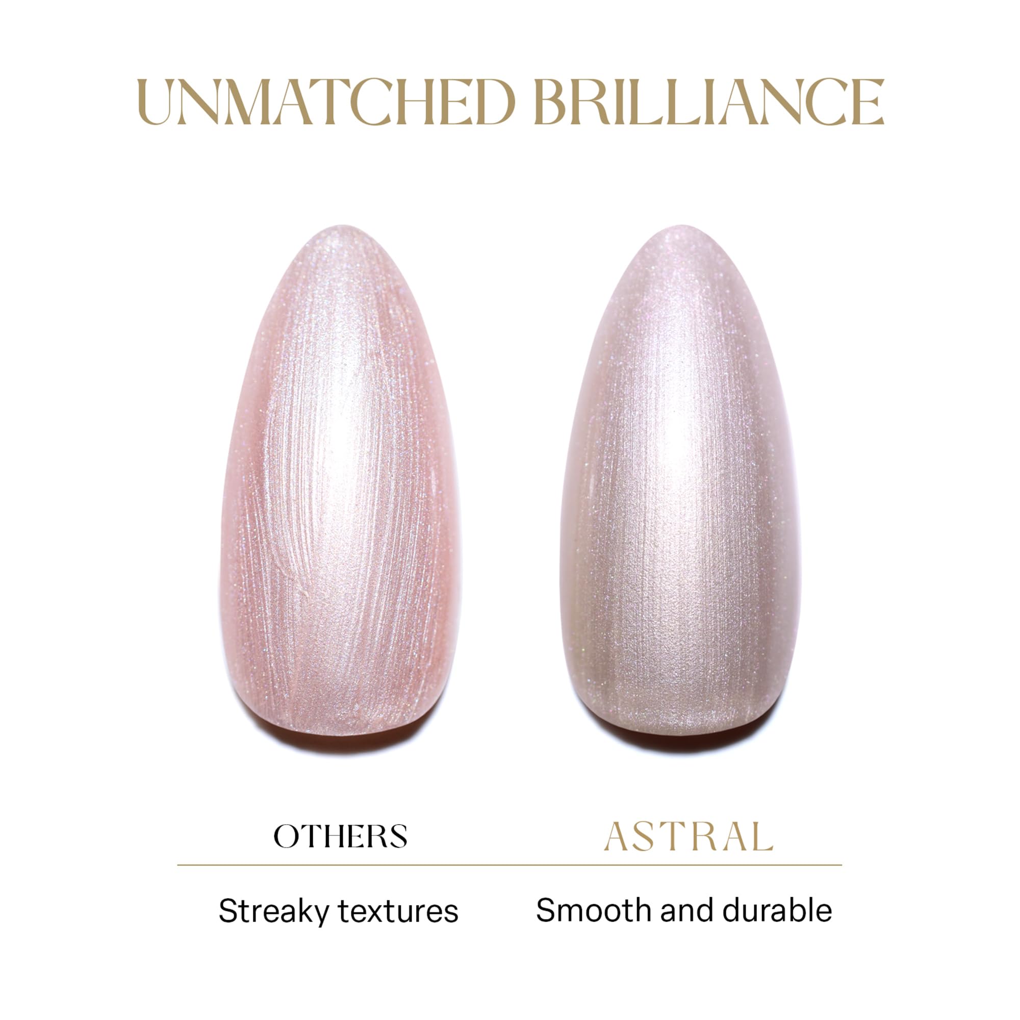 APRÉS Astral Cat Eye and Shimmer Cat Eye swatches showing depth