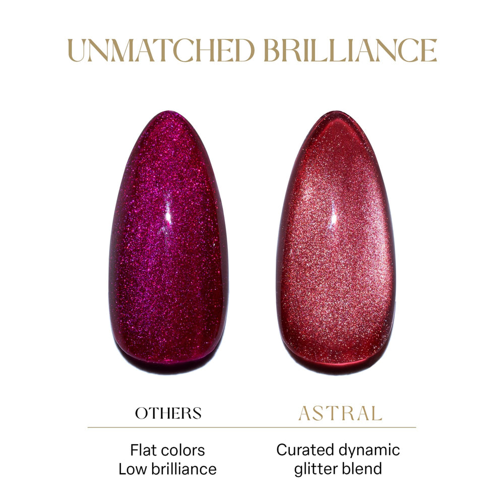APRÉS Astral Gel Color Set trio bottles shown together for coordinated nails.