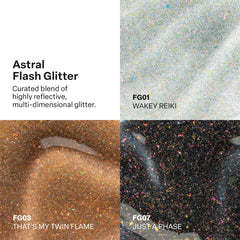 APRÉS Astral Pearlescent finish bottle adds dimensional glow and easy self-leveling coverage
