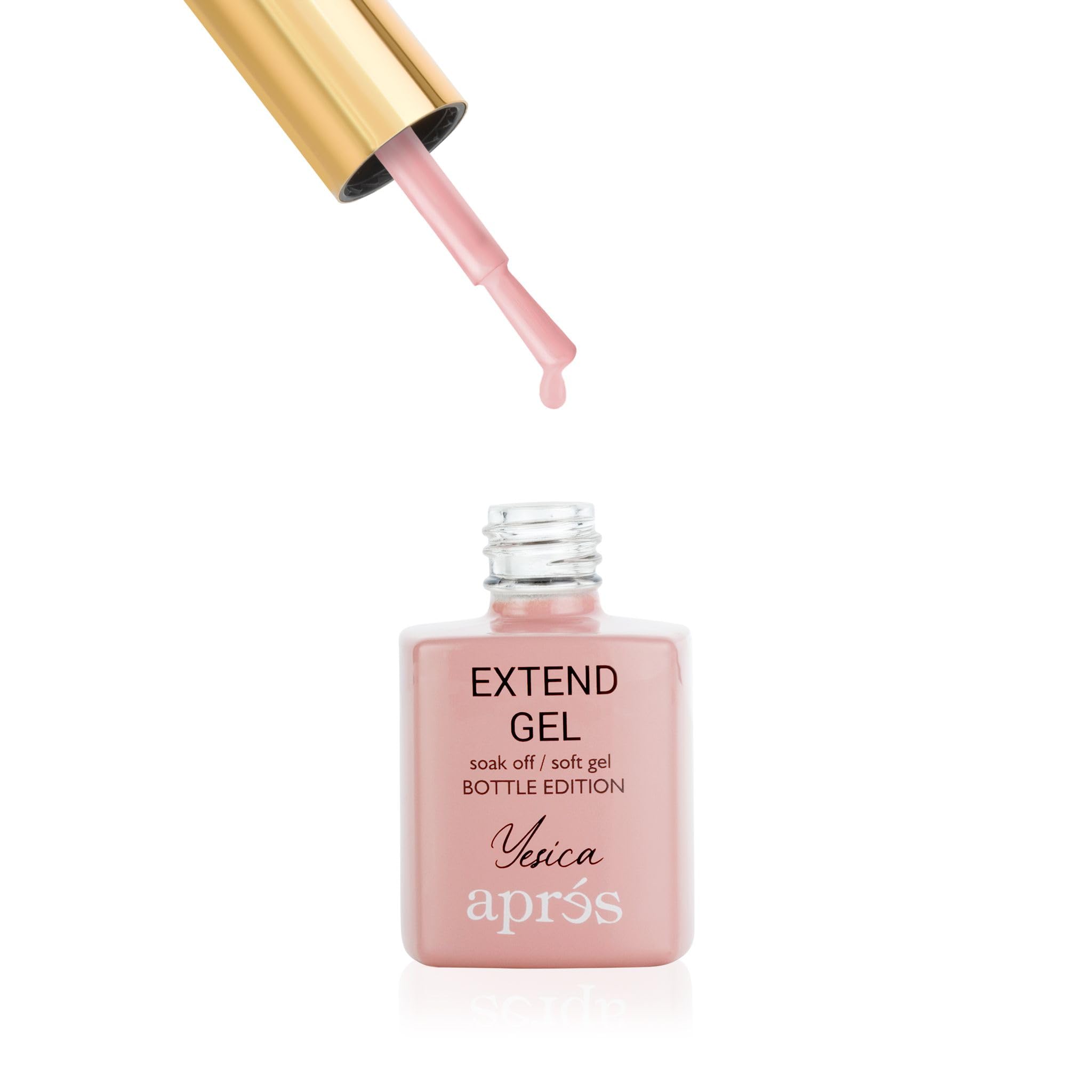 Gel-X overlay example using Color Extend Gel on a natural nail.