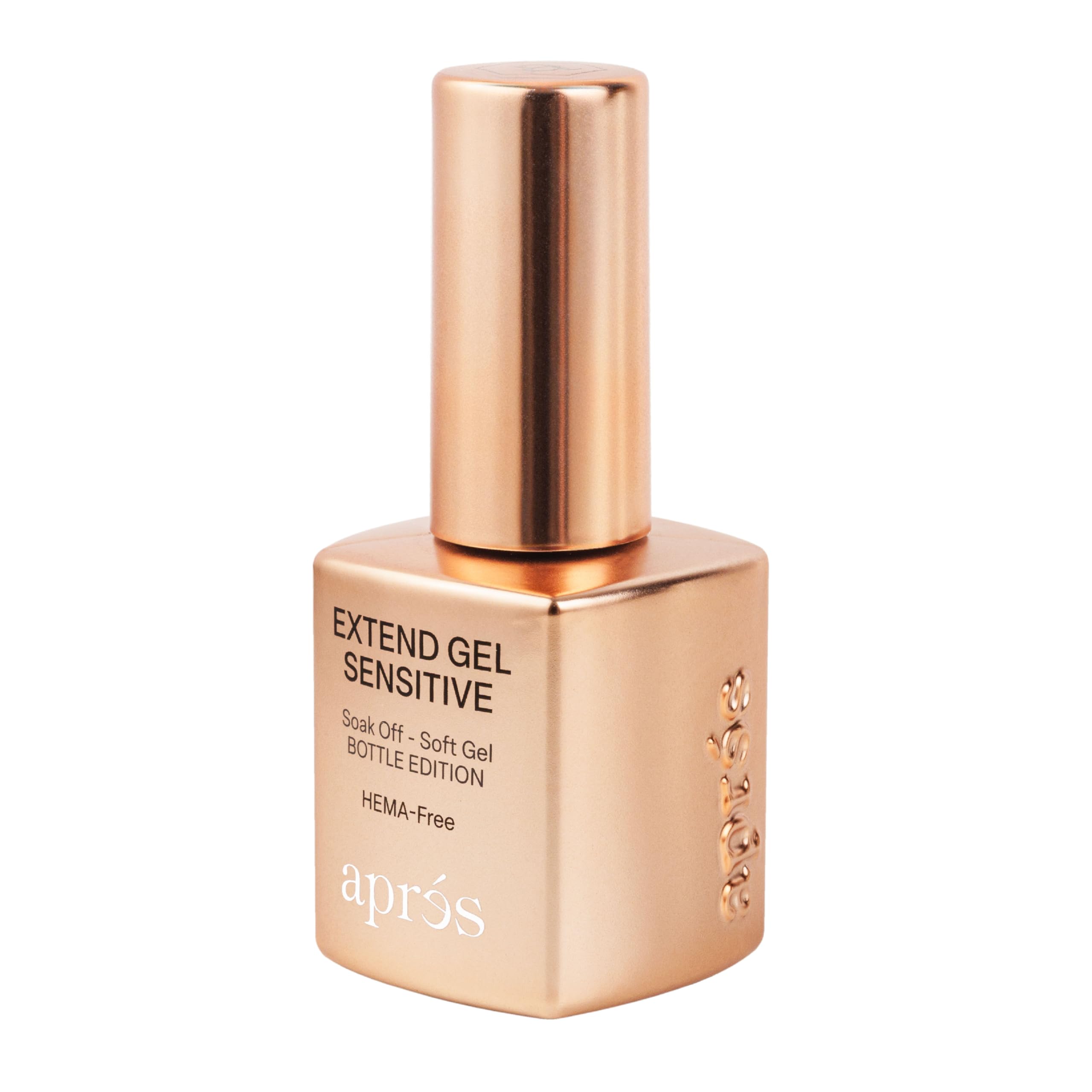 APRÉS Extend Gel Sensitive flash cure 15–20 seconds shows quick set.
