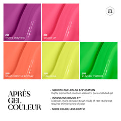 APRÉS Gel Couleur swatch demonstrates high opacity with clean finish