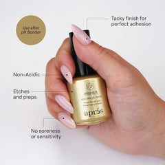 APRES Gel-X extensions on natural nail show elegant length and secure bond.