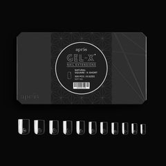 APRÉS Gel-X tips in eleven sizes 00-9 enable versatile shaping