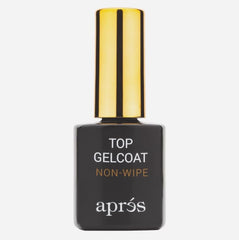 APRÉS Non-Wipe Glossy Top Gelcoat bottle delivers high shine and durable gloss.