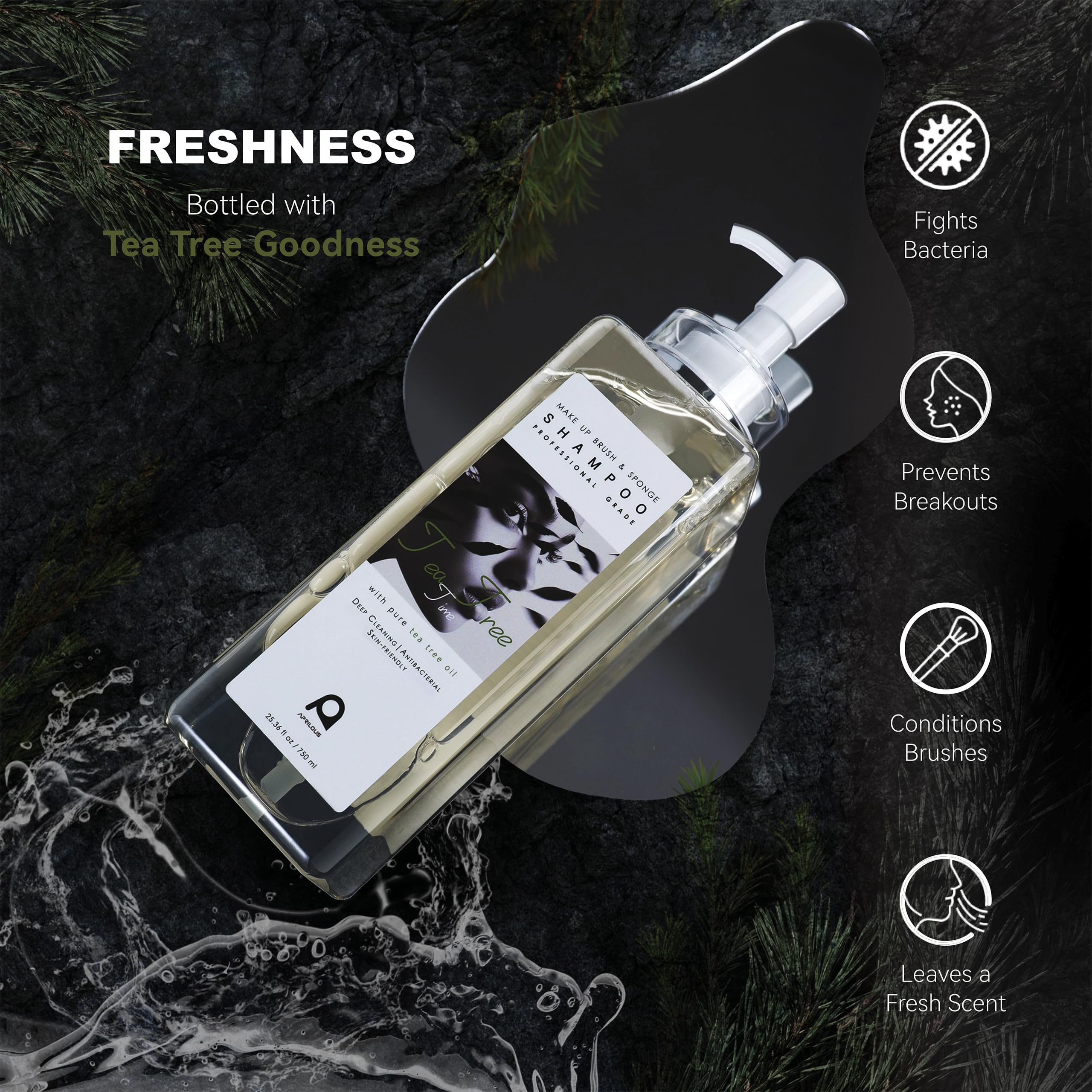 Aprilous tea-tree-oil-cleaner image shows natural antibacterial formula for fresh tools.
