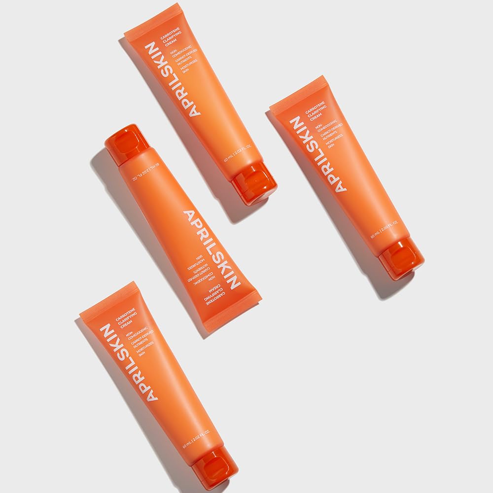 Close look at APRILSKIN Carrotene Clarifying Cream ingredients with carrot oil and peptides