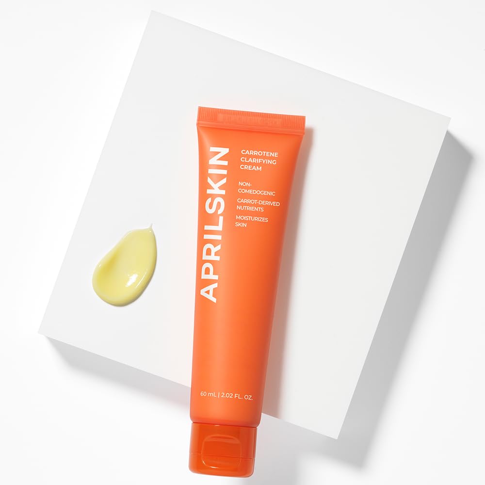 APRILSKIN Carrotene Clarifying Cream packaging box highlighting fragrance-free formula