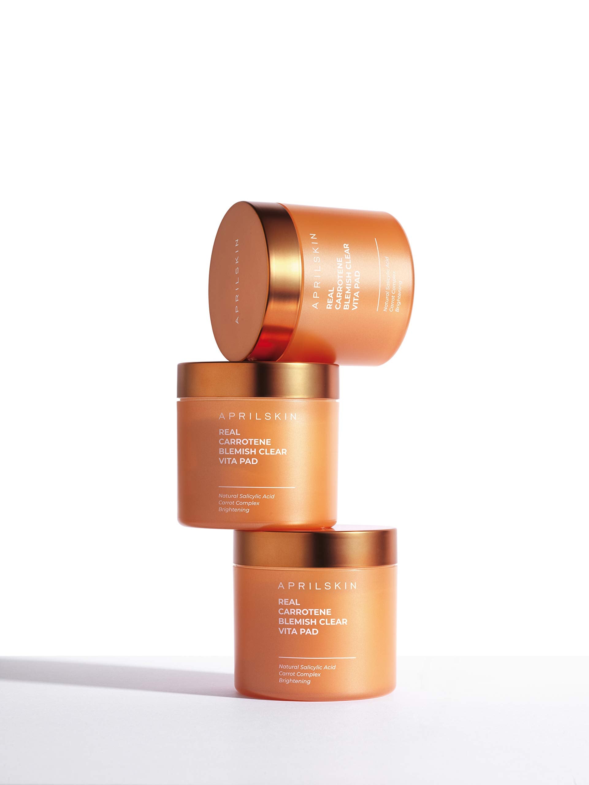 Vegan cruelty-free icon associated with APRILSKIN Carrotene Clarifying Pads.