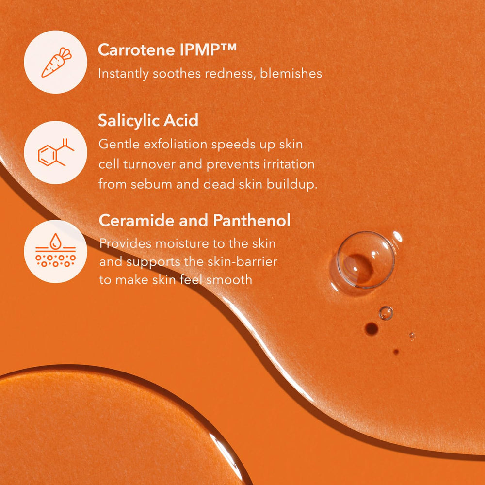 APRILSKIN Carrotene IPMP exfoliating body wash ceramide hydration keeps skin soft after washing.