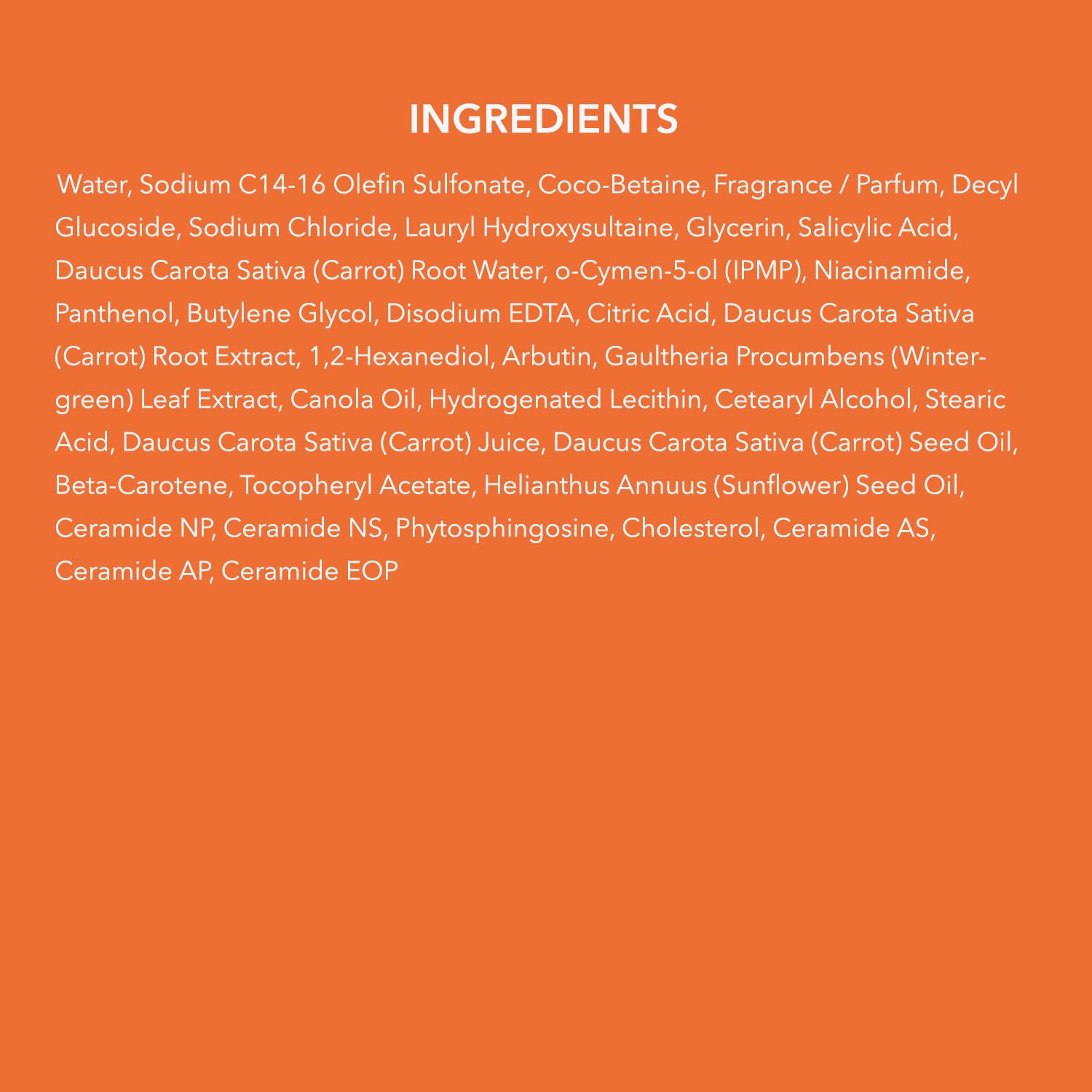 APRILSKIN Carrotene IPMP exfoliating body wash fragrance-free formula lowers irritation risk during use.