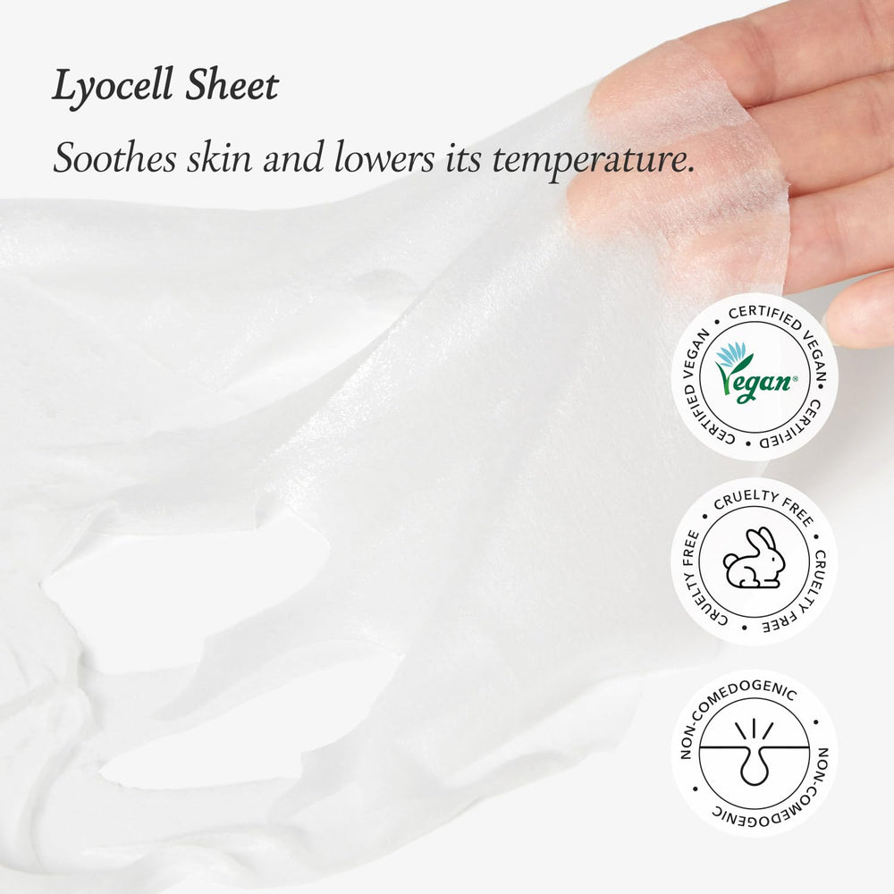 APRILSKIN Carrotene IPMP sheet mask closeup texture highlighting breathable material