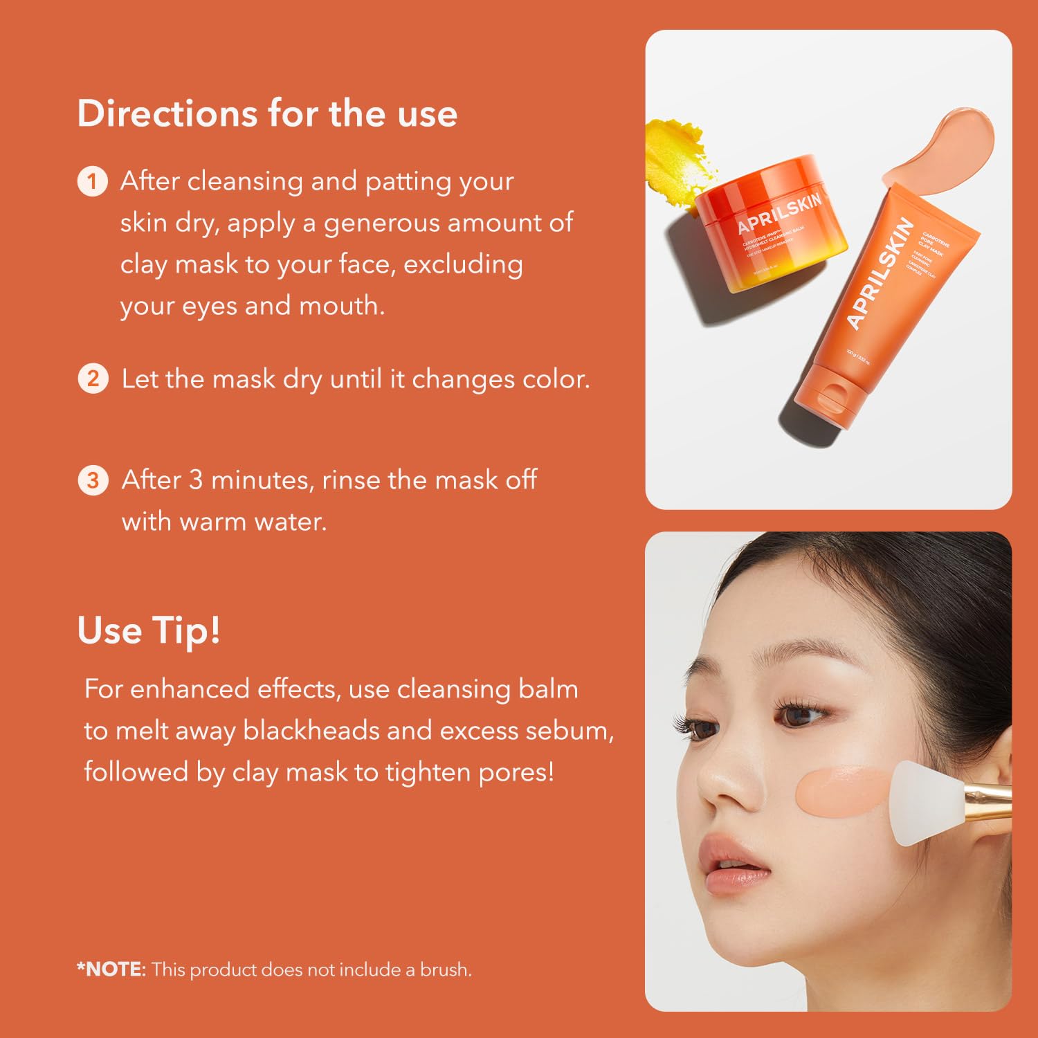 APRILSKIN Jelly Brush enables even mask application.