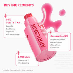 APRILSKIN Step Zero booster bottle and pump ready for prepping routine