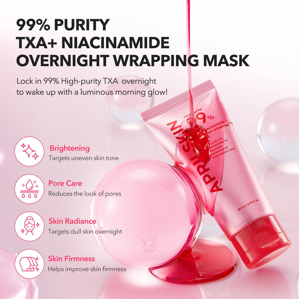 APRILSKIN TXA Niacinamide 99 jar close-up reveals high-purity formula