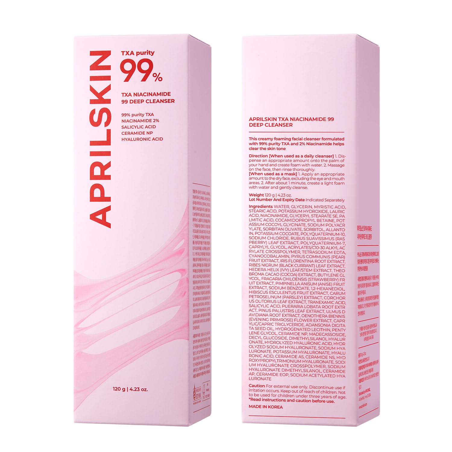 Pore care visual concept with APRILSKIN TXA Niacinamide