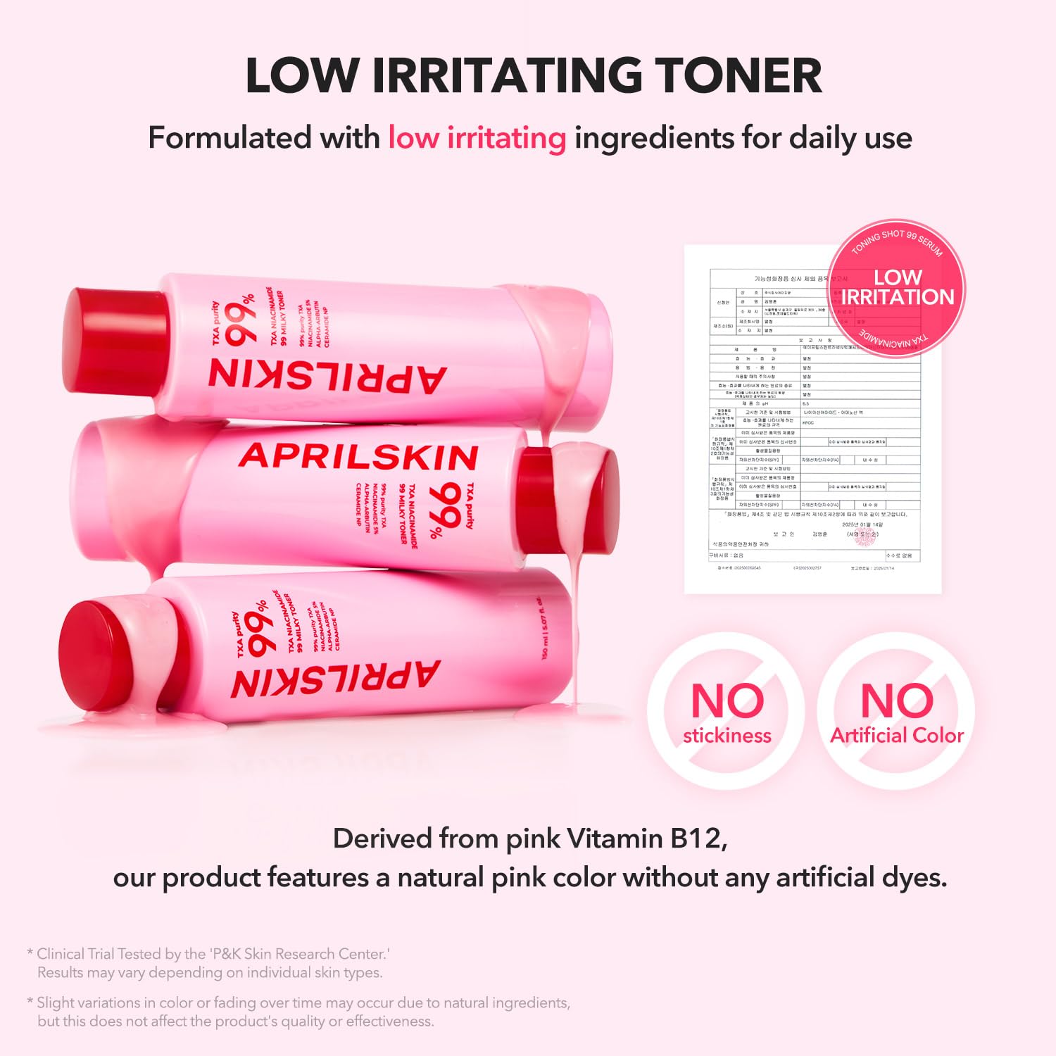 Cream-to-toner dual texture in APRILSKIN for lightweight hydration