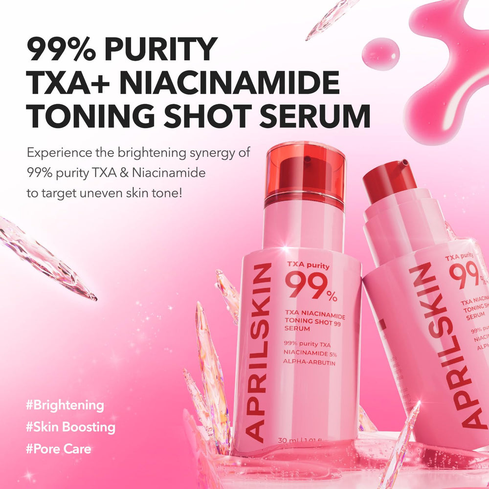 APRILSKIN TXA Niacinamide Serum microspicule particles reveal delivery technology