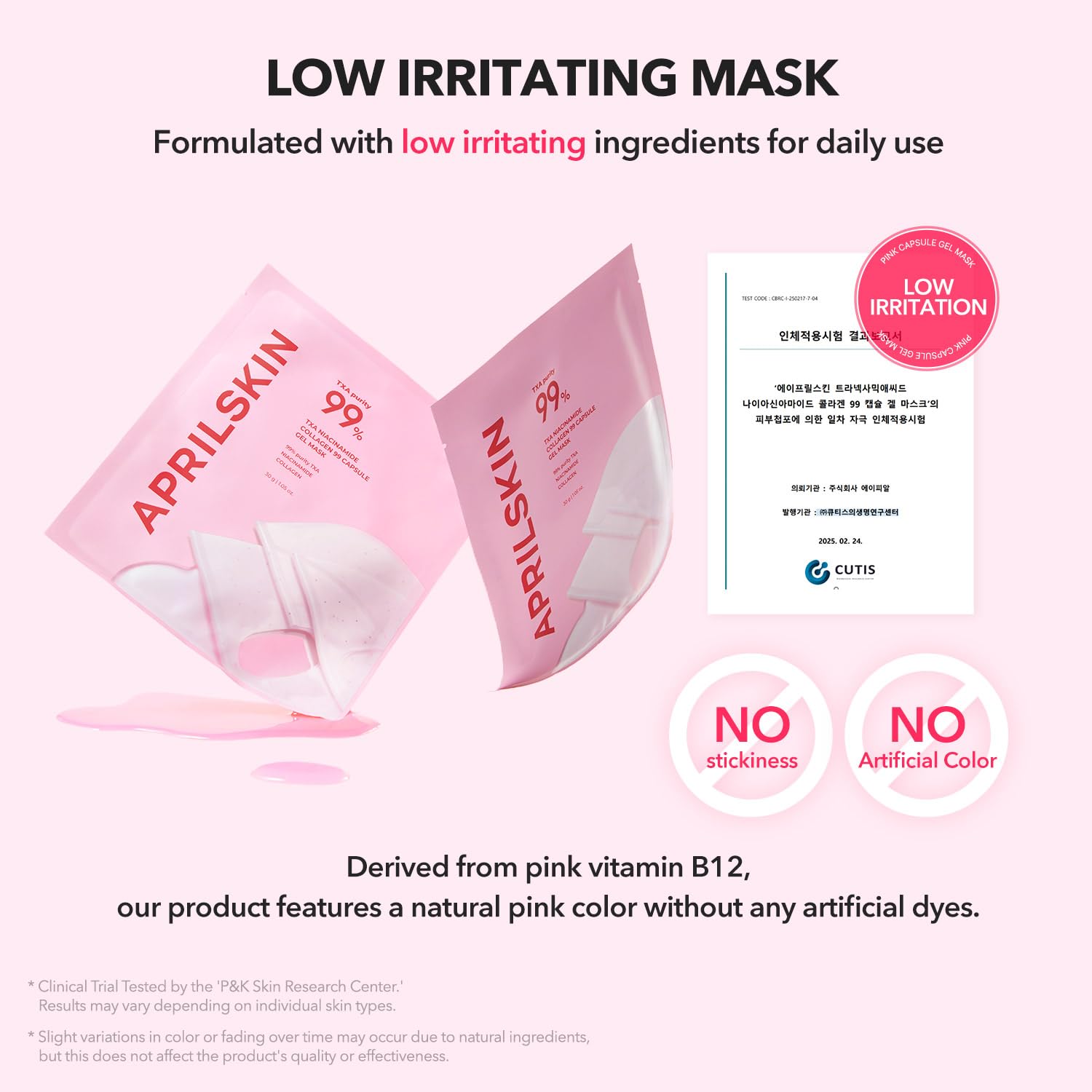 APRILSKIN TXA Pink Capsule Gel Mask helps with even-toned appearance