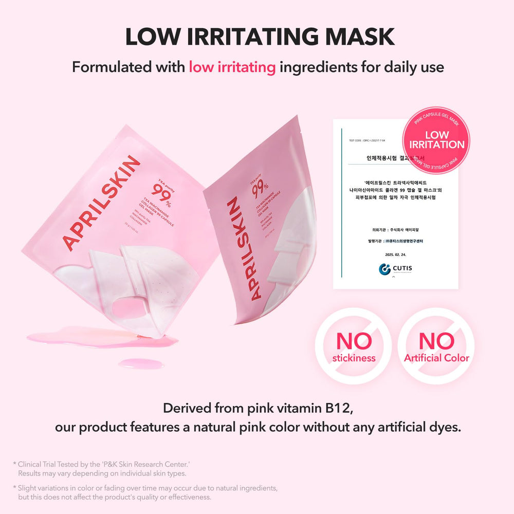 APRILSKIN TXA Pink Capsule Gel Mask helps with even-toned appearance