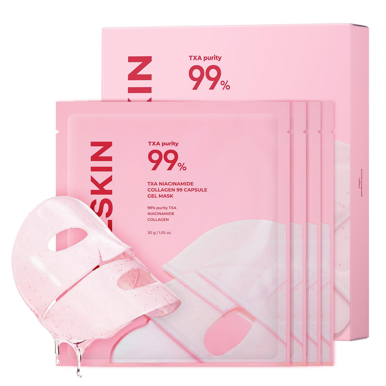APRILSKIN TXA Pink Capsule Gel Mask overnight application delivering radiant skin