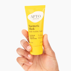 APTO Turmeric Mask texture close-up demonstrates thick, creamy finish.