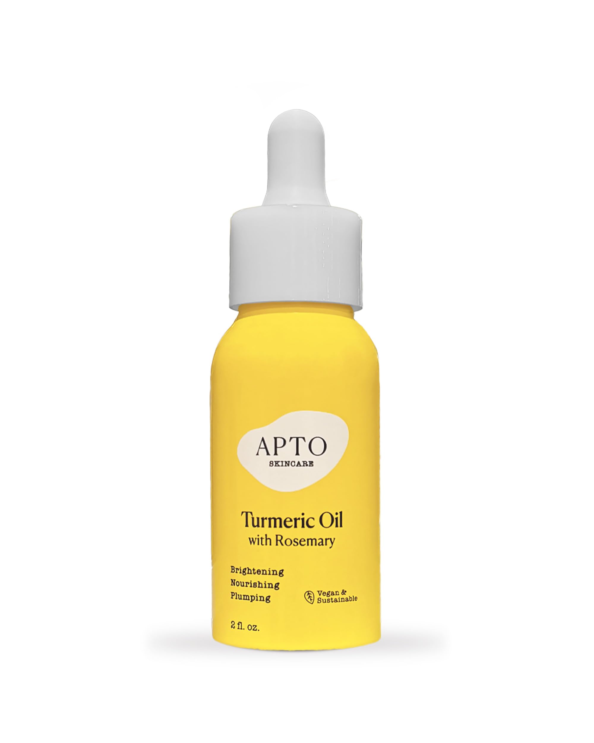 APTO Turmeric Oil with Rosemary bottle pour for quick radiance.