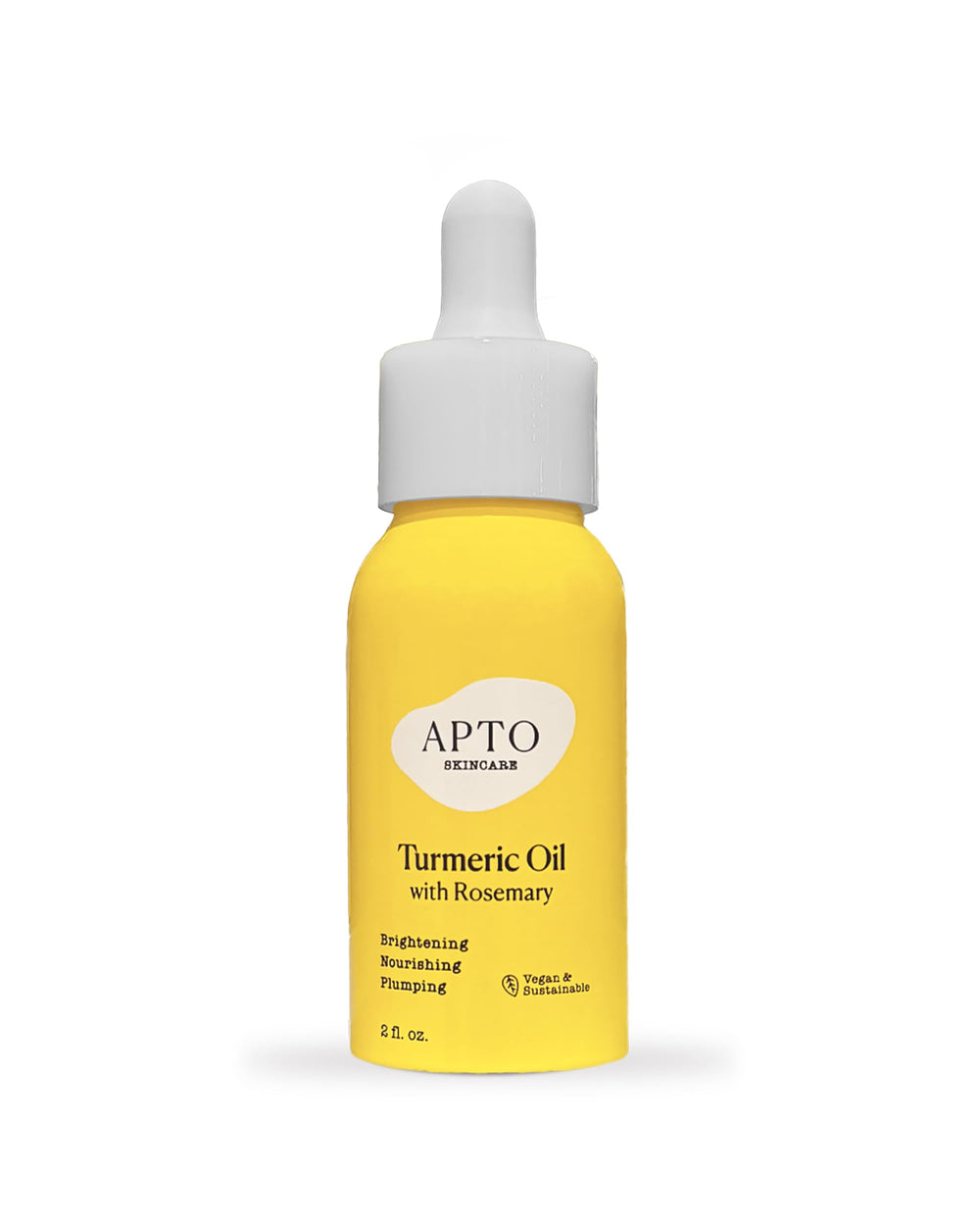 APTO Turmeric Oil with Rosemary bottle pour for quick radiance.