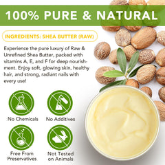 APUUFYQC Shea Butter texture closeup highlights creamy richness for smoother skin.