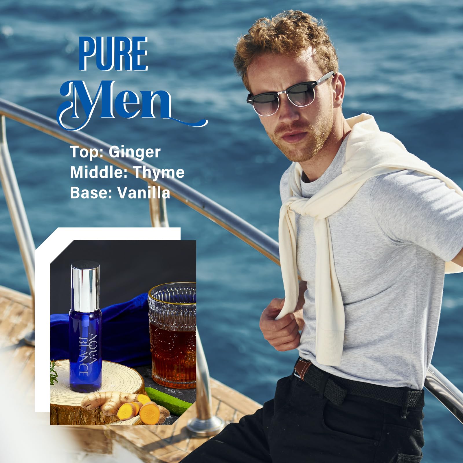 AQUA BLANCE body spray front bottle for on-the-go refresh.