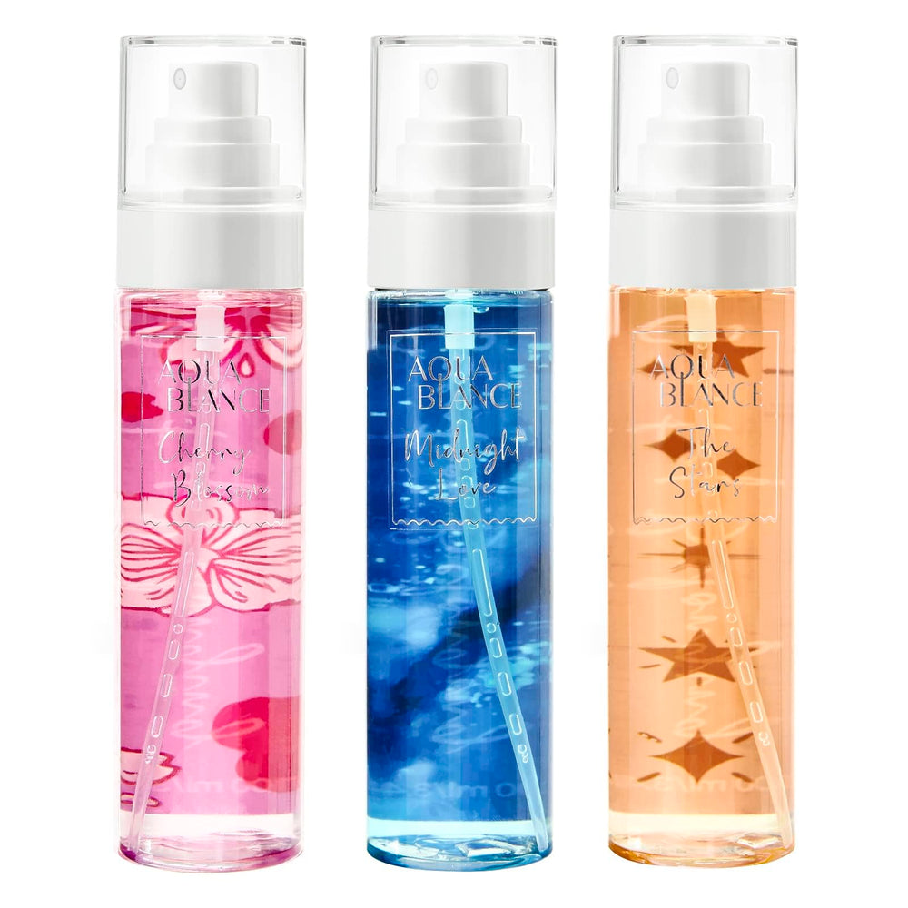 AQUA BLANCE Cherry Blossoms bottle delivers fresh daily fragrance.