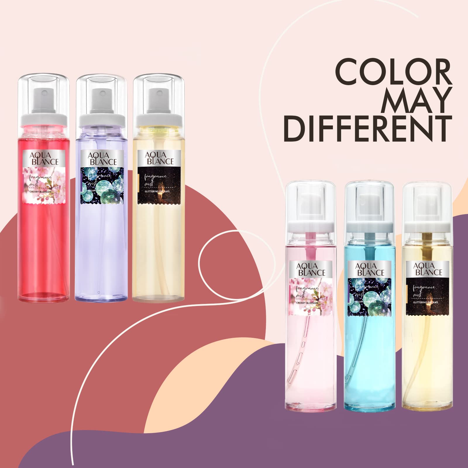 Aqua Blance fragrance mist bottle in a morning routine for confident, polished days.