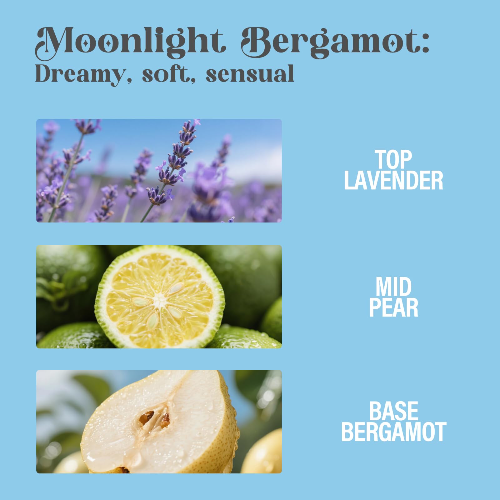 Aqua Blance Moonlight Bergamot fragrance mist spray for all-day freshness and easy application.