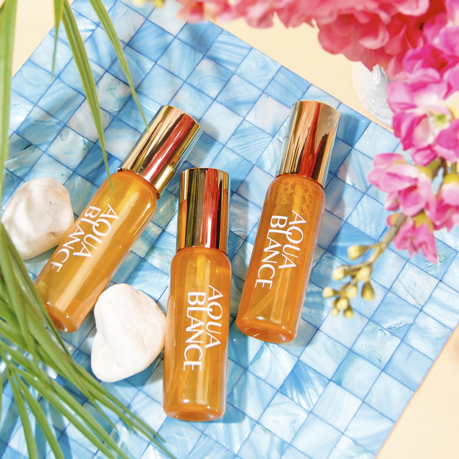 AQUA BLANCE Golden Luxury travel pack, premium fragrance set.