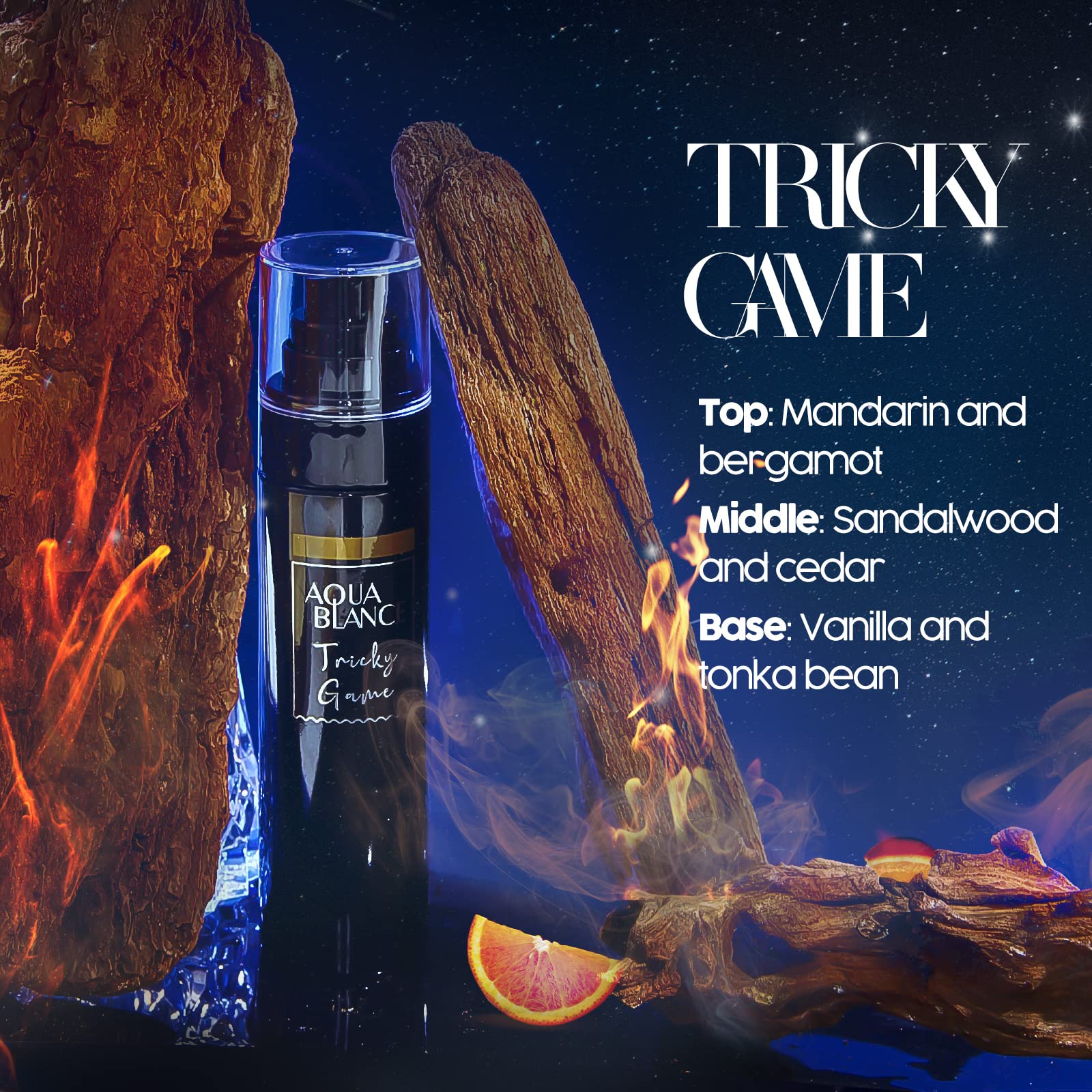 AQUA BLANCE Night Blue moonlit scent for calm evenings.